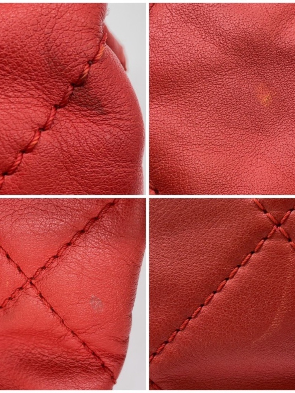 Chanel Coco Red Leather Tote - Picture 10 of 15